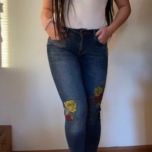 Floral Jeans